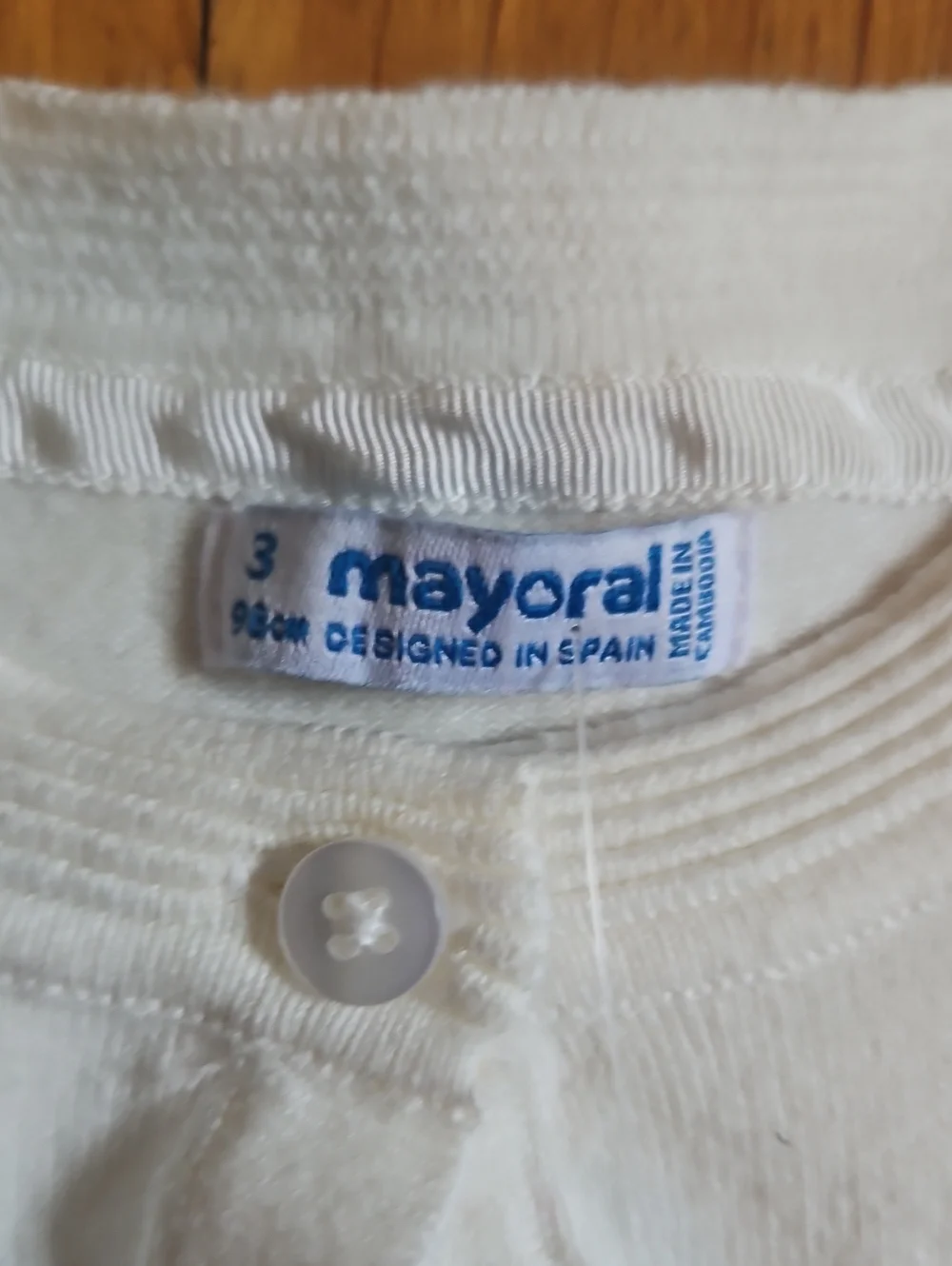 Nwt Mayoral Girls Cream Cropped Cardigan